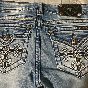 Miss Me mid-rise bootcut jeans with bling